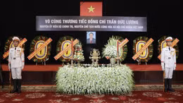 Lễ truy điệu nguyên Chủ tịch nước Trần Đức Lương tại TP Hồ Chí Minh
