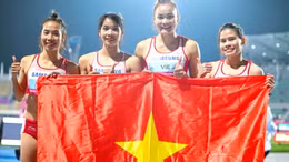Điền kinh Việt Nam giành HCB tiếp sức 4x400m nữ tại giải vô địch châu Á 2025