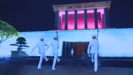 Xúc động phiên đổi gác tại Lăng Bác trên sóng truyền hình trực tiếp 'Dưới cờ vinh quang'