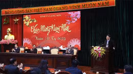 Chủ tịch nước Lương Cường làm việc với Tỉnh ủy Lạng Sơn