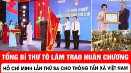 Tổng Bí thư Tô Lâm trao Huân chương Hồ Chí Minh lần thứ ba cho Thông tấn xã Việt Nam
