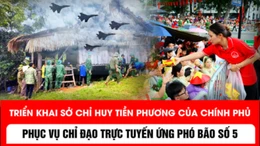 Triển khai Sở Chỉ huy tiền phương của Chính phủ phục vụ chỉ đạo trực tuyến ứng phó bão số 5