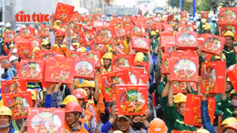 Tri ân người lao động trên công trường xây dựng dịp Tết Bính Ngọ