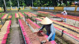 Bộ Văn hoá - Thể thao và Du lịch vừa ban hành quyết định công nhận nghề thủ công truyền thống làm nhang ở tỉnh Tây Ninh là di sản văn hoá phi vật thể quốc gia.