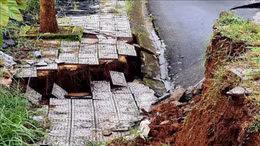 Sạt lở ven đường Hồ Chí Minh, đoạn qua tỉnh Đắk Nông