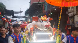 Độc đáo lễ rước lợn tế Thành hoàng làng ở La Phù 