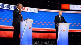 Tổng thống Biden và ông Trump tranh luận về xung đột ở Ukraine và NATO