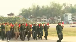 Nỗ lực luyện tập diễu hành cho Lễ kỷ niệm 70 năm Chiến thắng Điện Biên Phủ