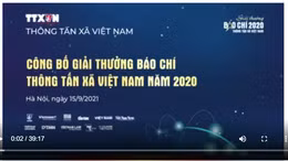 Công bố Giải thưởng báo chí TTXVN năm 2020 và phát động Giải năm 2021