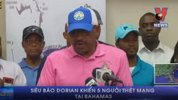 Siêu bão Dorian khiến 5 người thiệt mạng tại Bahamas
