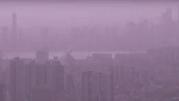 Bão cát vàng bao phủ bầu trời thủ đô Hàn Quốc