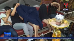 Kiểm tra đột xuất quán karaoke, phát hiện hàng chục khách dương tính ma tuý 