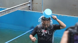 Chuyên gia Nhật Bản tắm bằng nước sông Tô Lịch đã qua xử lý