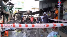 Cháy chợ Bình Thành tại Đồng Tháp