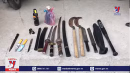 An Giang tạm giữ nhóm thanh niên đi đòi nợ