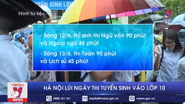 Hà Nội lùi ngày thi tuyển sinh vào lớp 10