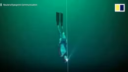 Vận động viên người Pháp lập kỷ lục thế giới về lặn sâu 120 mét