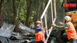 Hà Nội: Phá dỡ nhiều hạng mục vi phạm tại Công viên Tuổi trẻ Thủ đô