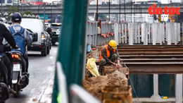 Toàn cảnh công trường hầm chui 700 tỷ đồng Lê Văn Lương-Vành đai 3