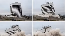 Đánh sập tòa nhà đài phát thanh ở New Zealand