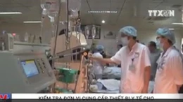 Kiểm tra đơn vị cung cấp thiết bị y tế cho Bệnh viện đa khoa tỉnh Hòa Bình