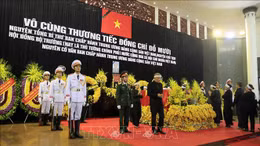 Cử hành trọng thể Lễ truy điệu nguyên Tổng Bí thư Đỗ Mười tại Hà Nội và TP Hồ Chí Minh