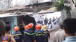 Một xưởng sản xuất vải thun bị lửa thiêu rụi 