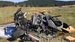 Dù không mở, 3 xe bọc thép Mỹ rơi hỏng giữa lưng trời