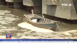 Sông Thị Vải nổi bọt váng bất thường