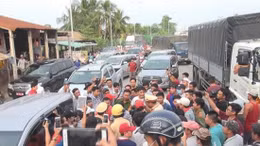 Trạm BOT Cai Lậy liên tục 'vỡ trận' ngay ngày đầu tiên hoạt động trở lại