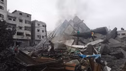 Toàn cảnh thành phố Gaza bị phá hủy