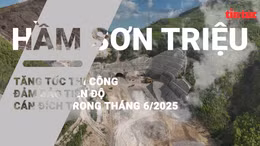 Tăng tốc thi công hầm xuyên núi Sơn Triệu đảm bảo tiến độ cán đích trong tháng 6/2025