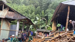Bộ đội biên phòng khẩn trương tìm kiếm người mất tích do mưa lũ ở Tuyên Quang