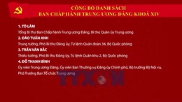 Trạm tin đặc biệt: Danh sách trúng cử Ban Chấp hành Trung ương Đảng khóa XIV