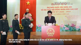 Một số hình ảnh bầu cử đại biểu Quốc hội khóa XVI và đại biểu HĐND các cấp nhiệm kỳ 2026-2031