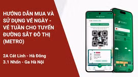 Hà Nội hướng dẫn mua vé tàu Metro qua App