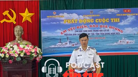 Đại tá Cao Xuân Quận, Phó Chính ủy Bộ Tư lệnh Vùng Cảnh sát biển 3 phát động cuộc thi trực tuyến "Em yêu biển, đảo quê hương".