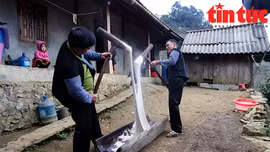 Giã bánh dày, nét văn hóa đặc sắc trong dịp lễ, tết của người Mông 