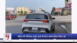 Biển số trúng đấu giá được bán kèm theo xe