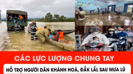 Các lực lượng chung tay hỗ trợ người dân Khánh hoà, Đắk Lắk sau mưa lũ