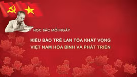 Học Bác mỗi ngày: Kiều bào trẻ lan tỏa khát vọng Việt Nam hòa bình và phát triển