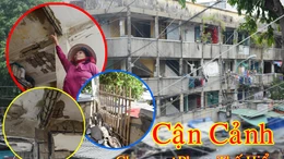 Hàng trăm hộ dân sống bất an trong chung cư chờ sập ở TP Hồ Chí Minh.