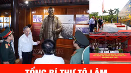 Tổng Bí thư Tô Lâm dâng hương tưởng nhớ Chủ tịch Hồ Chí Minh tại Nghệ An