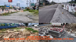 Dự án mở rộng Quốc lộ 13 đoạn qua Bình Dương cũ chậm tiến độ, người dân mong sớm tháo gỡ vướng mắc.