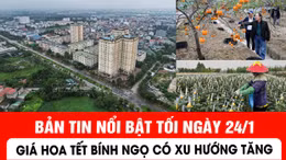 Bản tin tối ngày 24/1 của báo Tin tức và dân tộc sẽ có những nội dung chính sau đây.