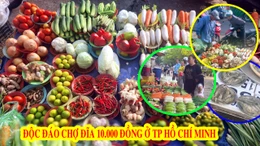 Độc đáo chợ đĩa đồ ăn 10.000 đồng ở TP Hồ Chí Minh