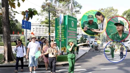 Những bước chân áo xanh giữ nhịp an toàn cho du khách.