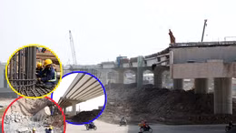 Toàn cảnh nút giao Tân Vạn nhìn từ đại công trường.