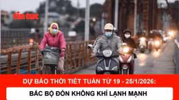 Dự báo thời tiết 19 - 25/1: Bắc Bộ đón không khí lạnh mạnh, nhiệt độ giảm sâu