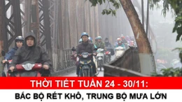 Thời tiết tuần 24 - 30/11: Bắc Bộ rét khô, Trung Bộ mưa lớn cục bộ